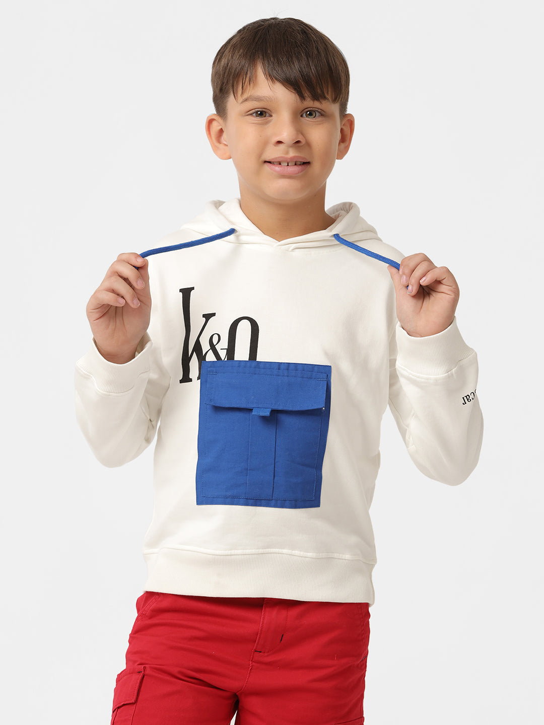 Unisex contrast pocket sweatshirt
