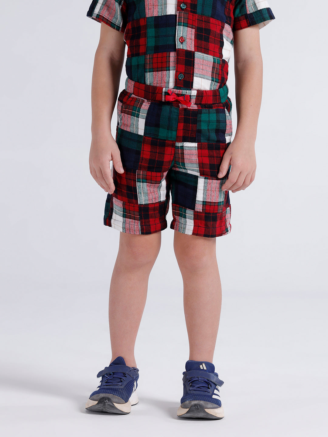 Boys Elasticated patchwork shorts