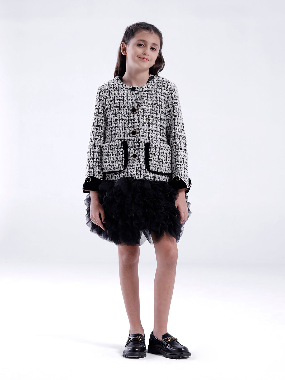 Girls Jacket with fancy buttons