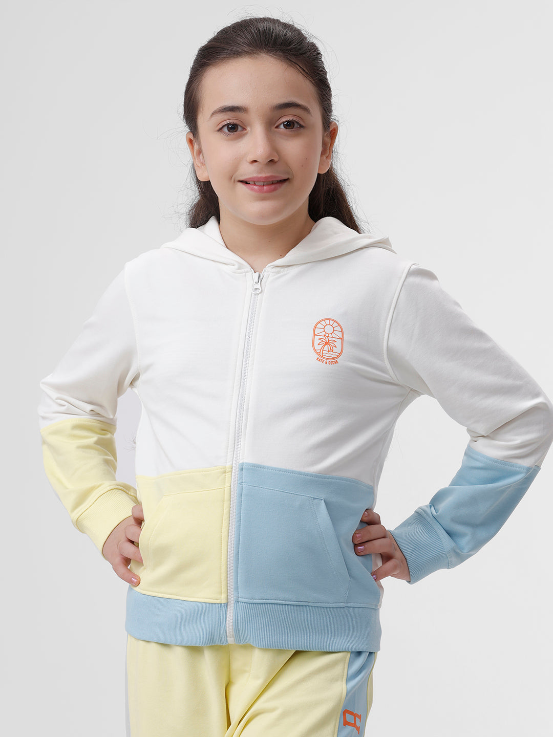 Unisex cut and sew sweatshirt
