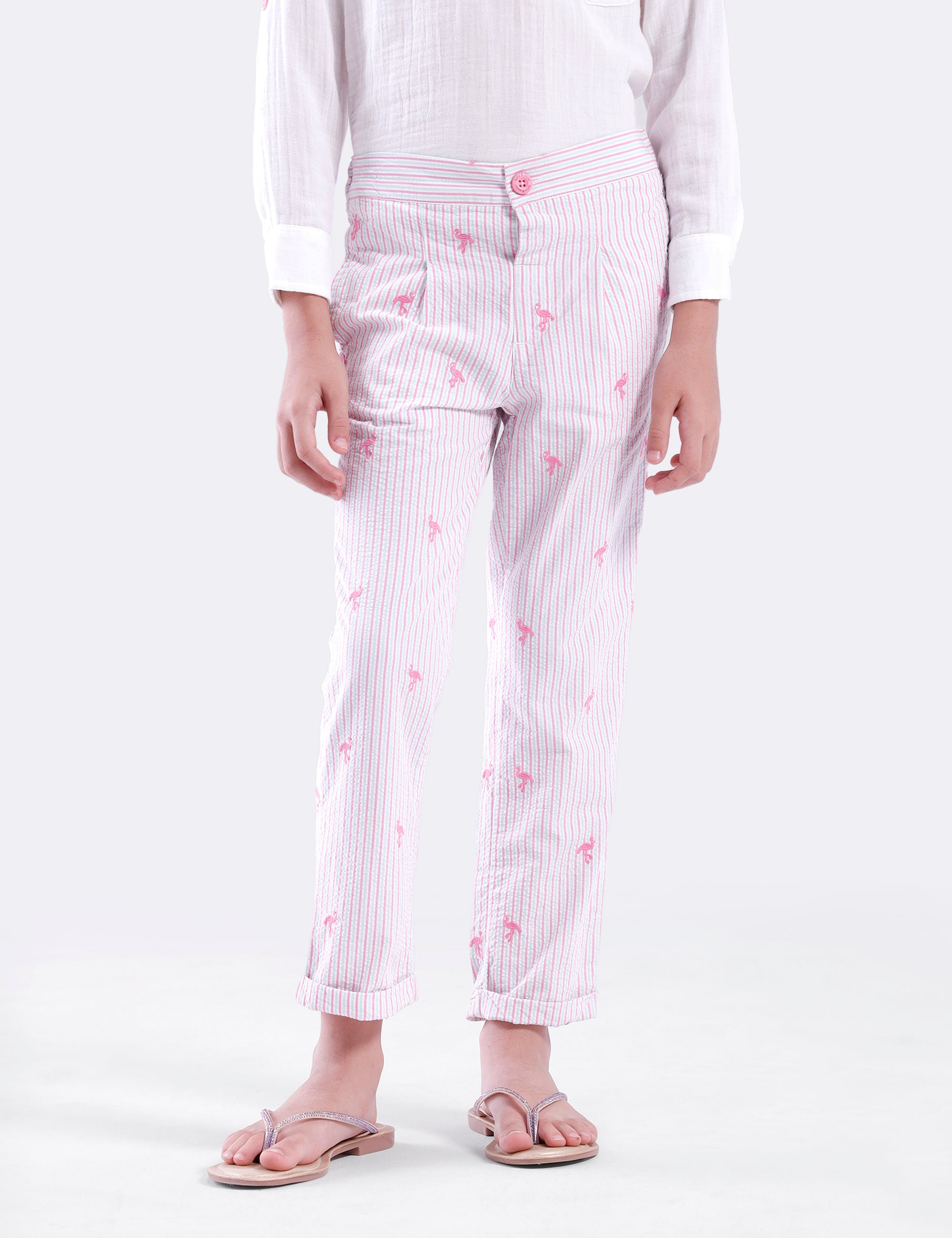 Unisex striped Trouser