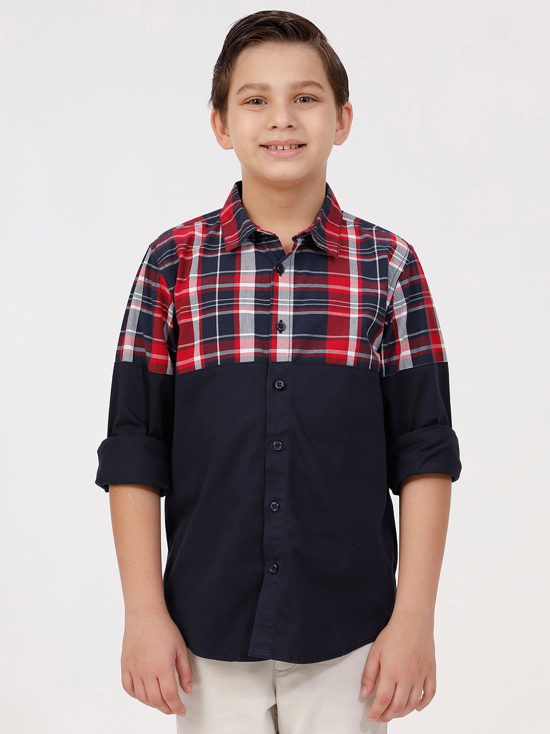 Boys Long Sleeve Cut & Sew Shirt