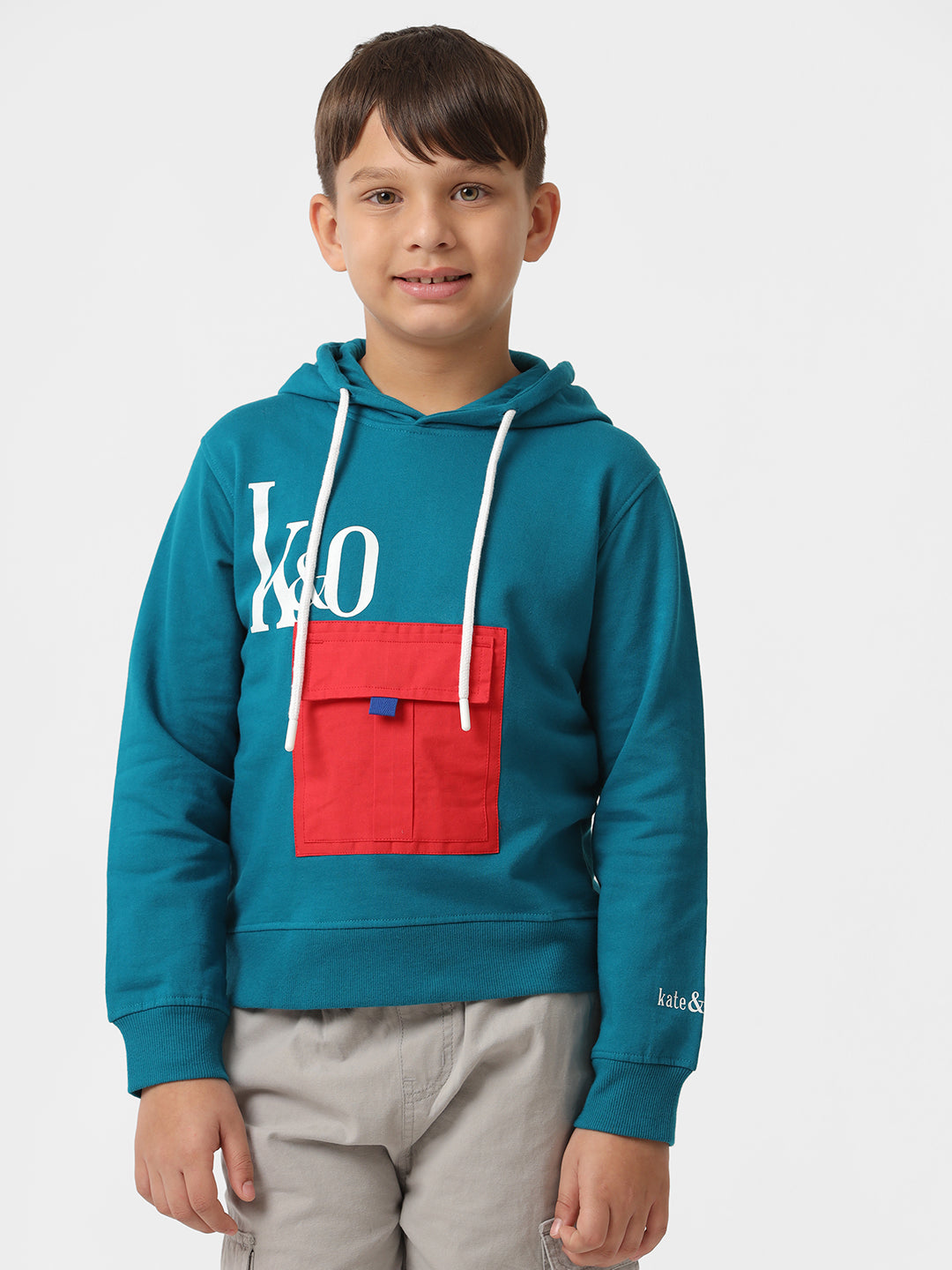 Unisex contrast pocket sweatshirt
