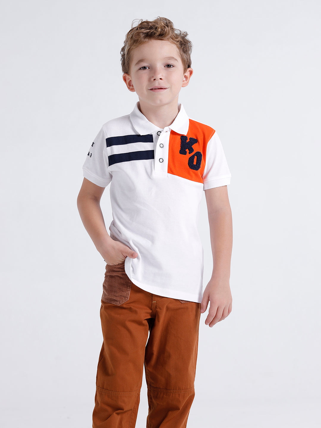 Boys Printed Polo Tshirt