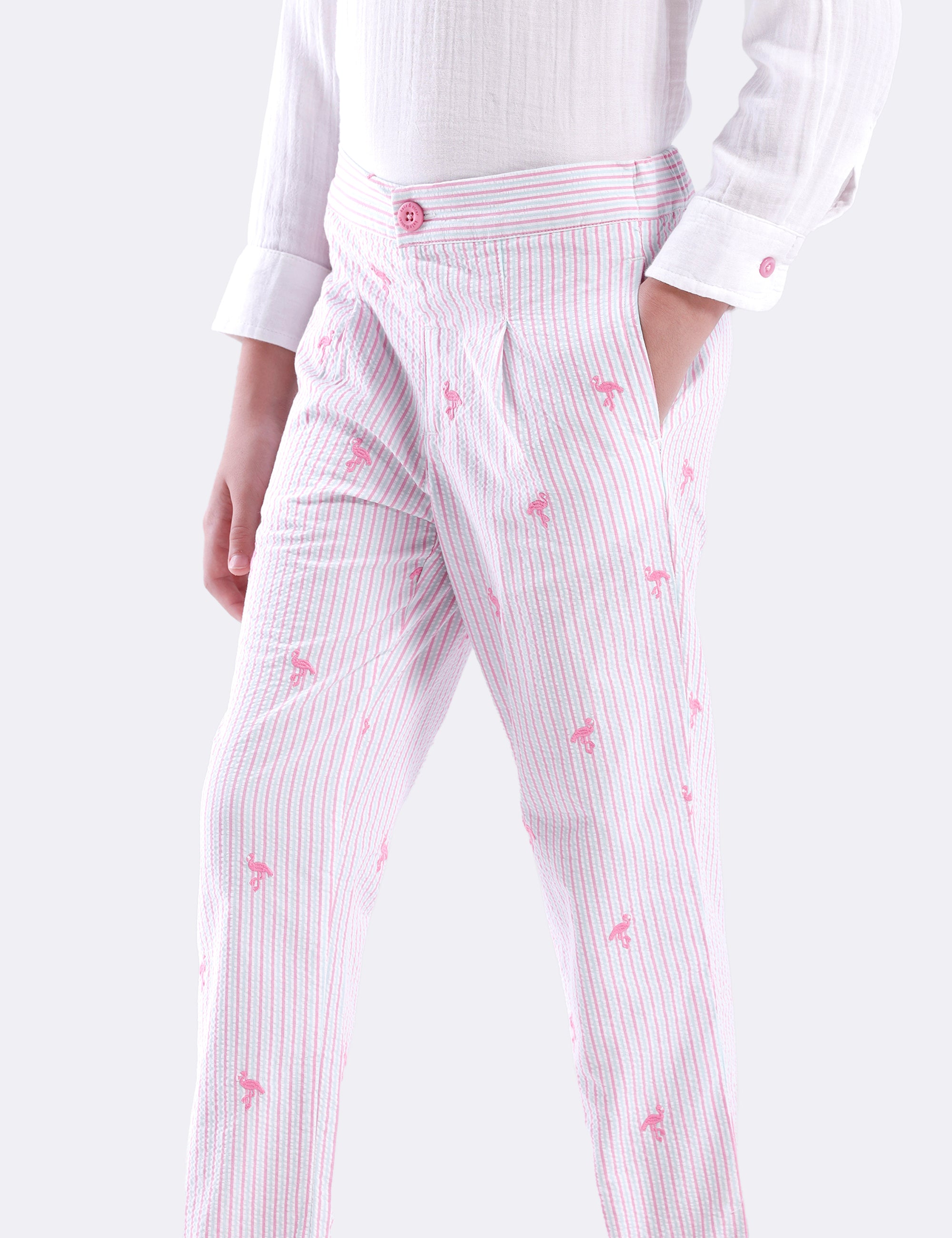 Unisex striped Trouser