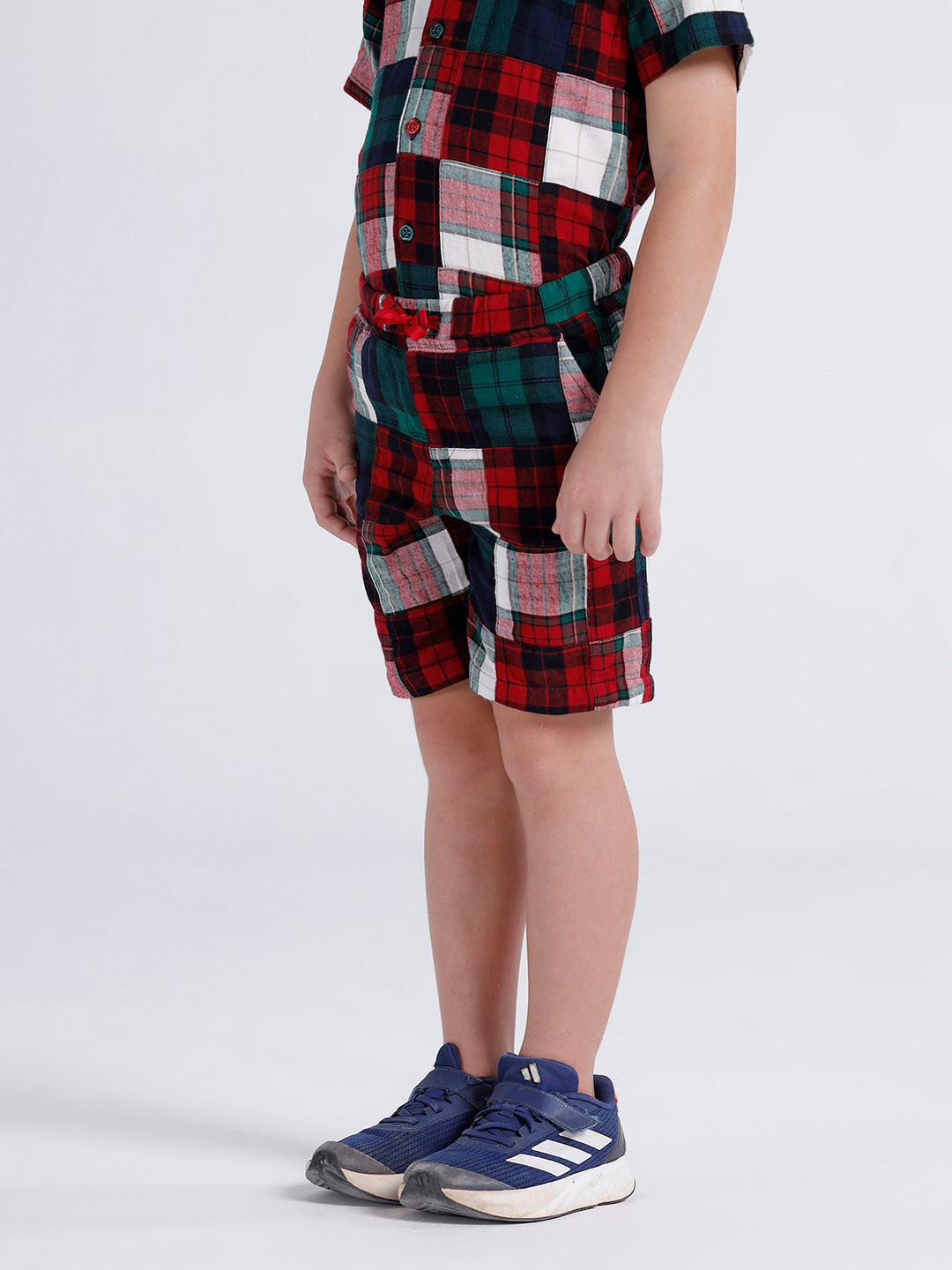 Boys Elasticated patchwork shorts