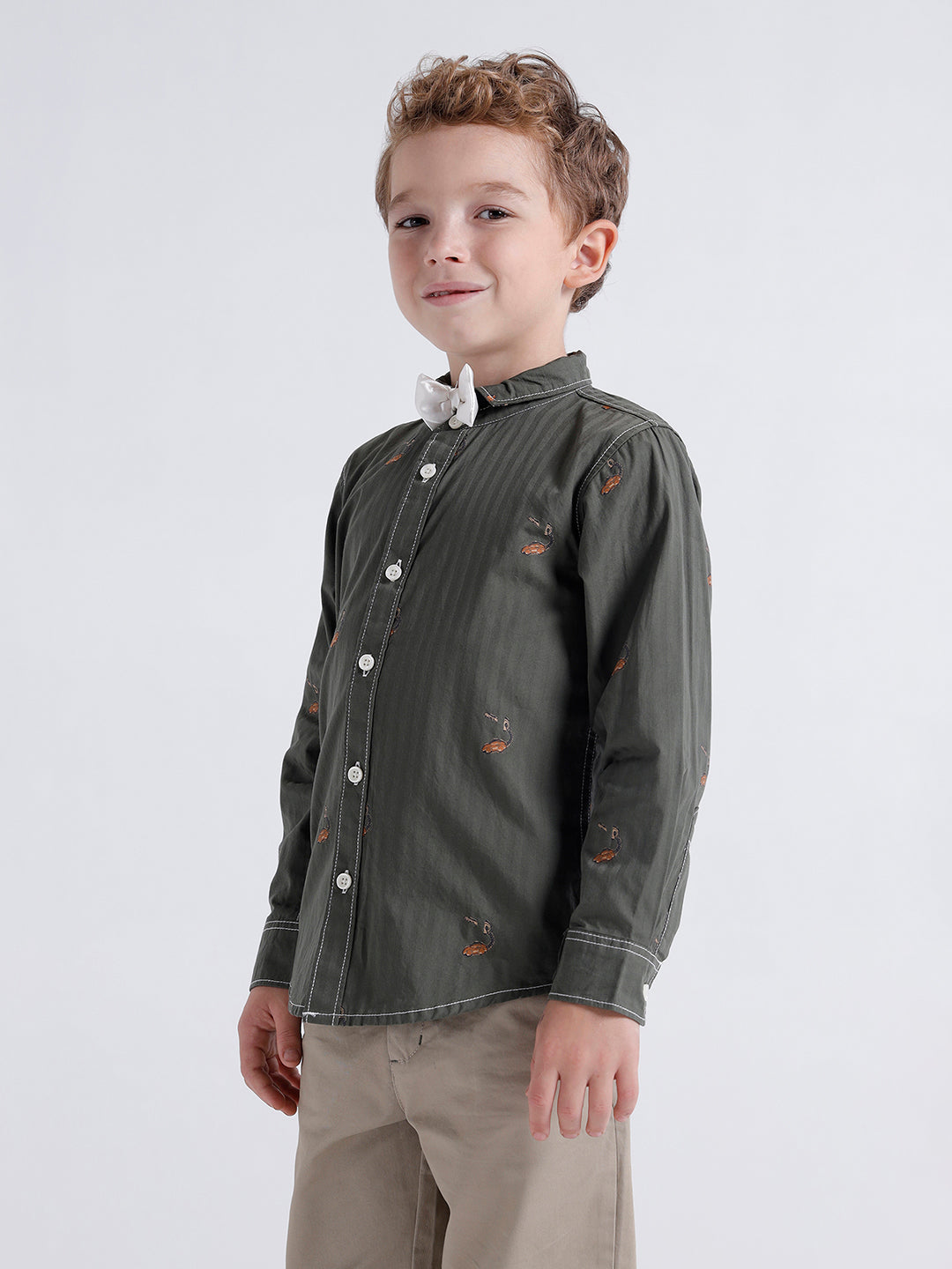 Boys Long sleeve shirt with Bow