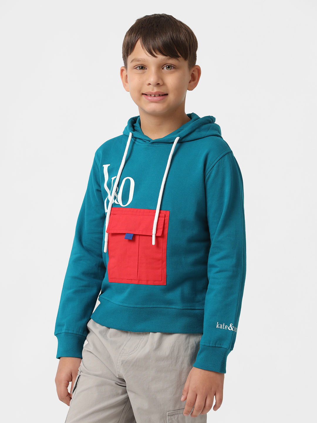 Unisex contrast pocket sweatshirt