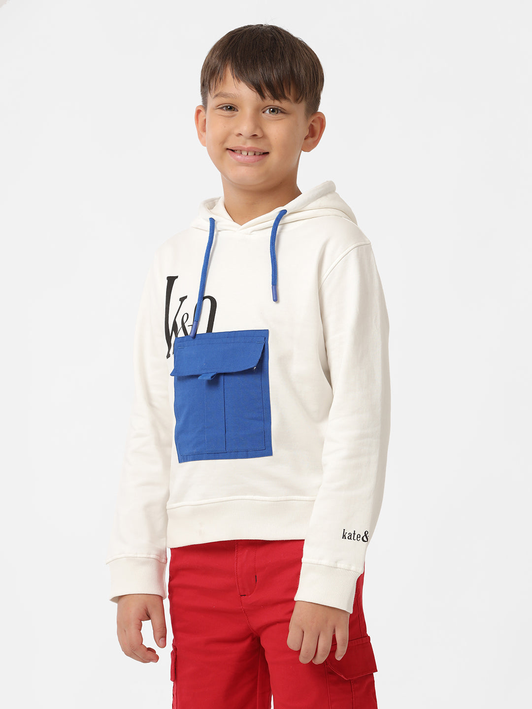Unisex contrast pocket sweatshirt