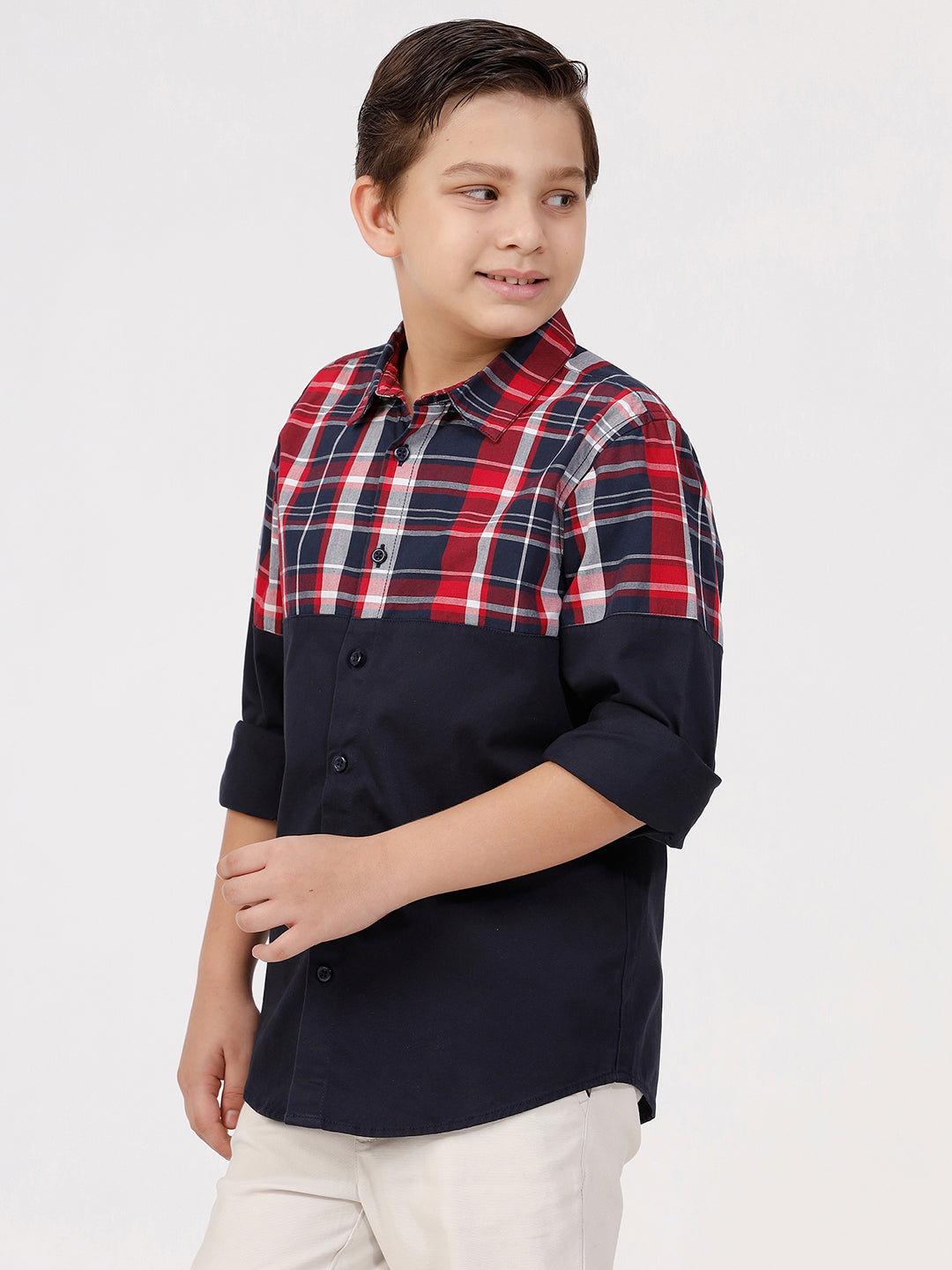 Boys Long Sleeve Cut & Sew Shirt