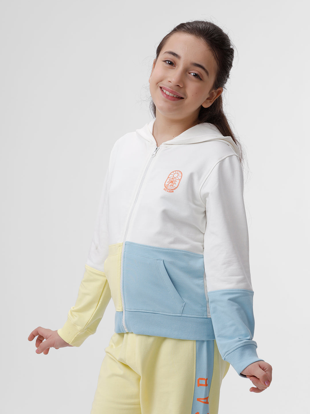 Unisex cut and sew sweatshirt