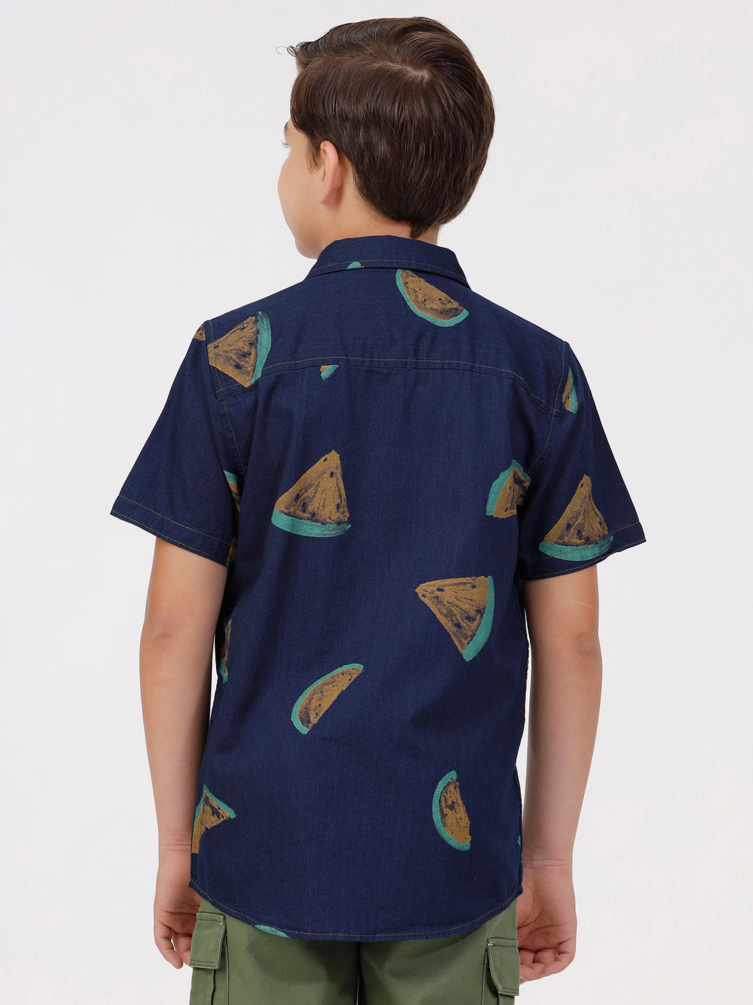 Boys Short Sleeve Printed Shirt