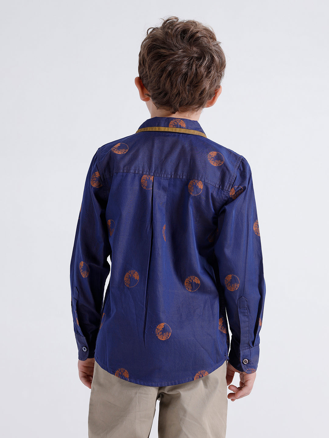 Boys Long sleeve shirt with contrast bomomg