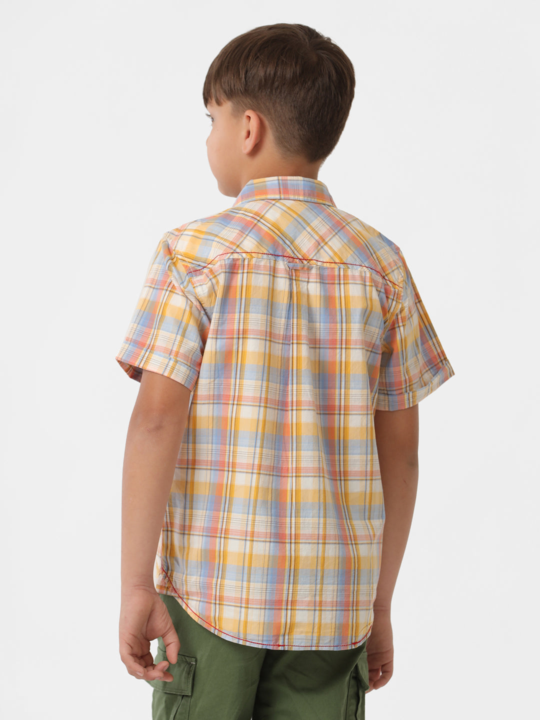 Boys Check shirt with Bias pockets