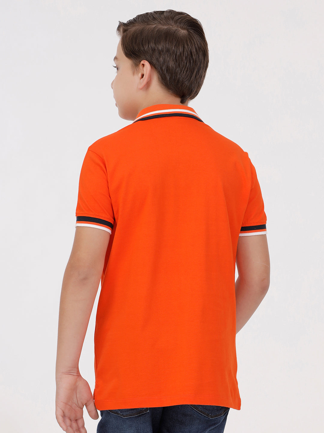 Boys Polo Tshirt with Tipping Collar