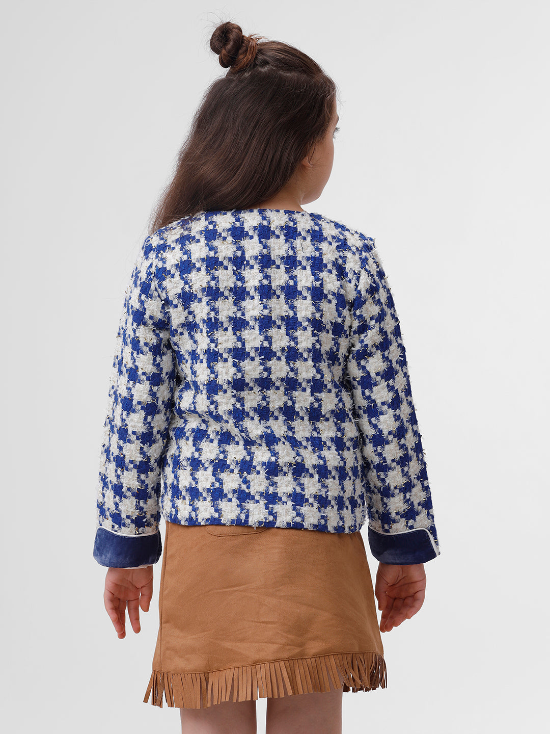 Girls Long sleeve Jacket with Bellow pockets