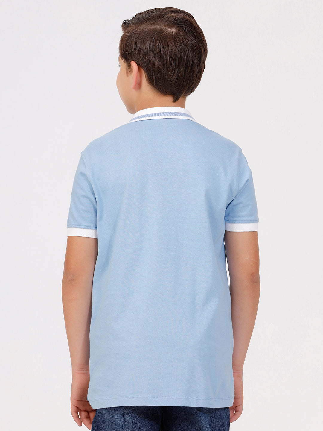 Boys Polo Tshirt with Tipping Collar