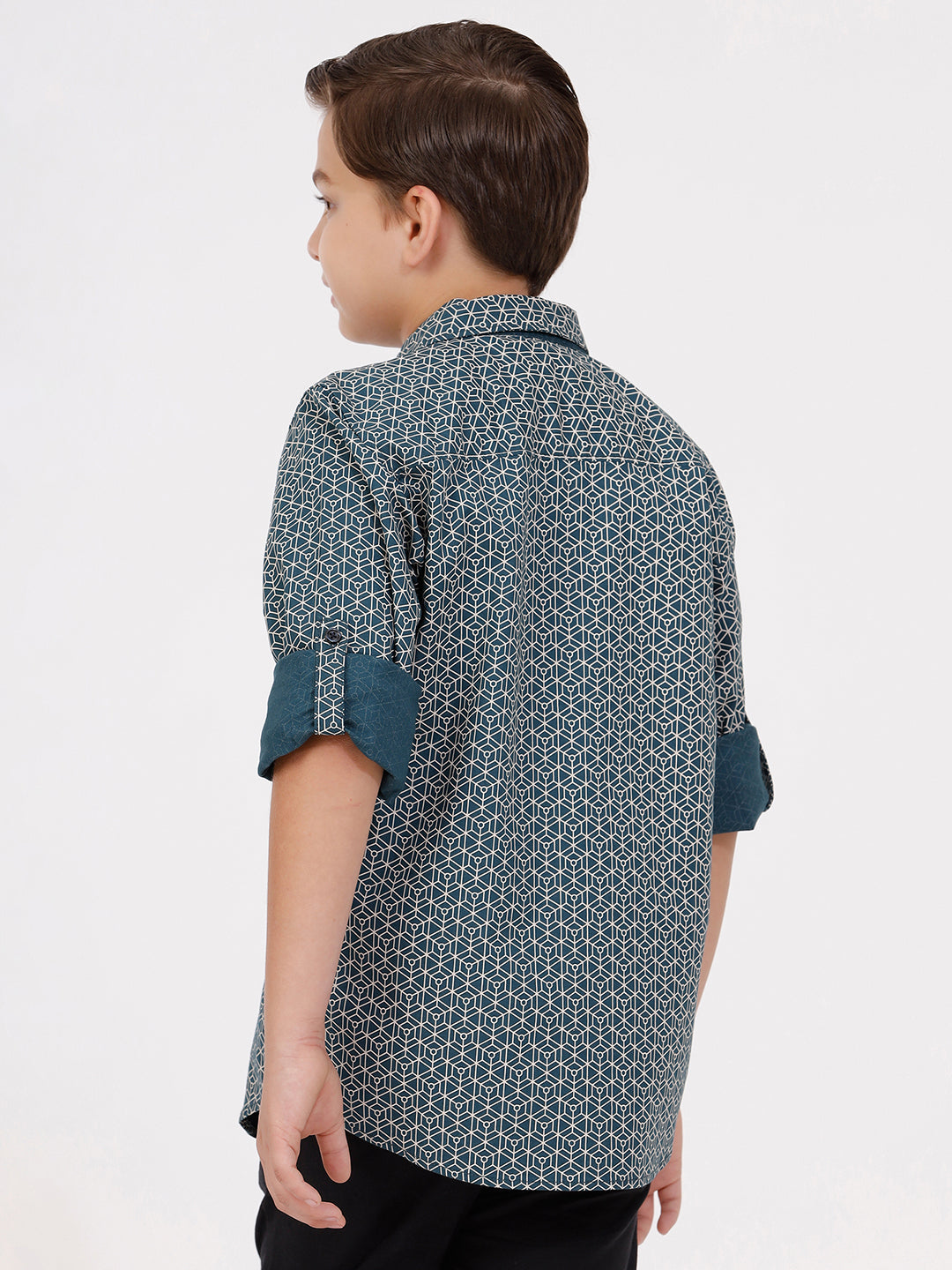 Boys Long Sleeve Printed Shirt