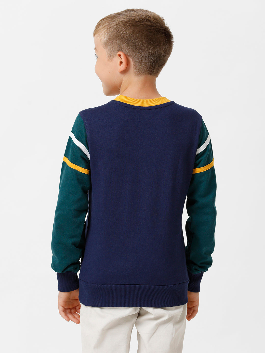 Boys Cut & Sew Placement Printed Sweatshirt