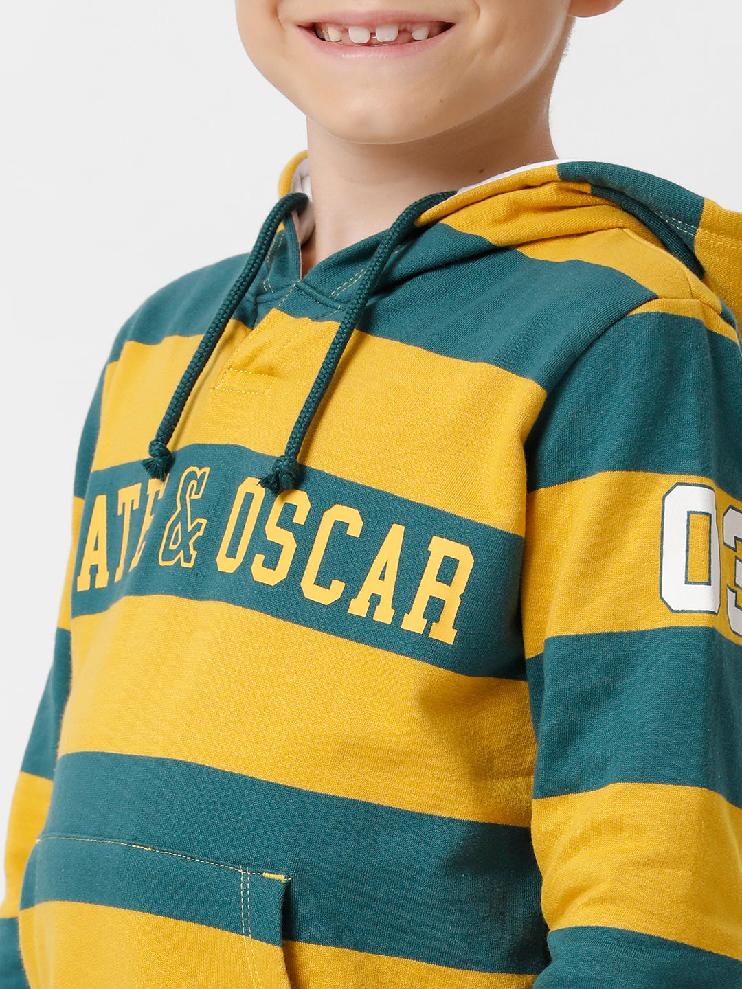 Boys Yarn dyed Hooded Sweatshirt