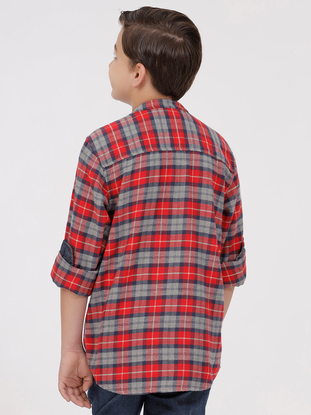 Boys Long Sleeve Check Shirt