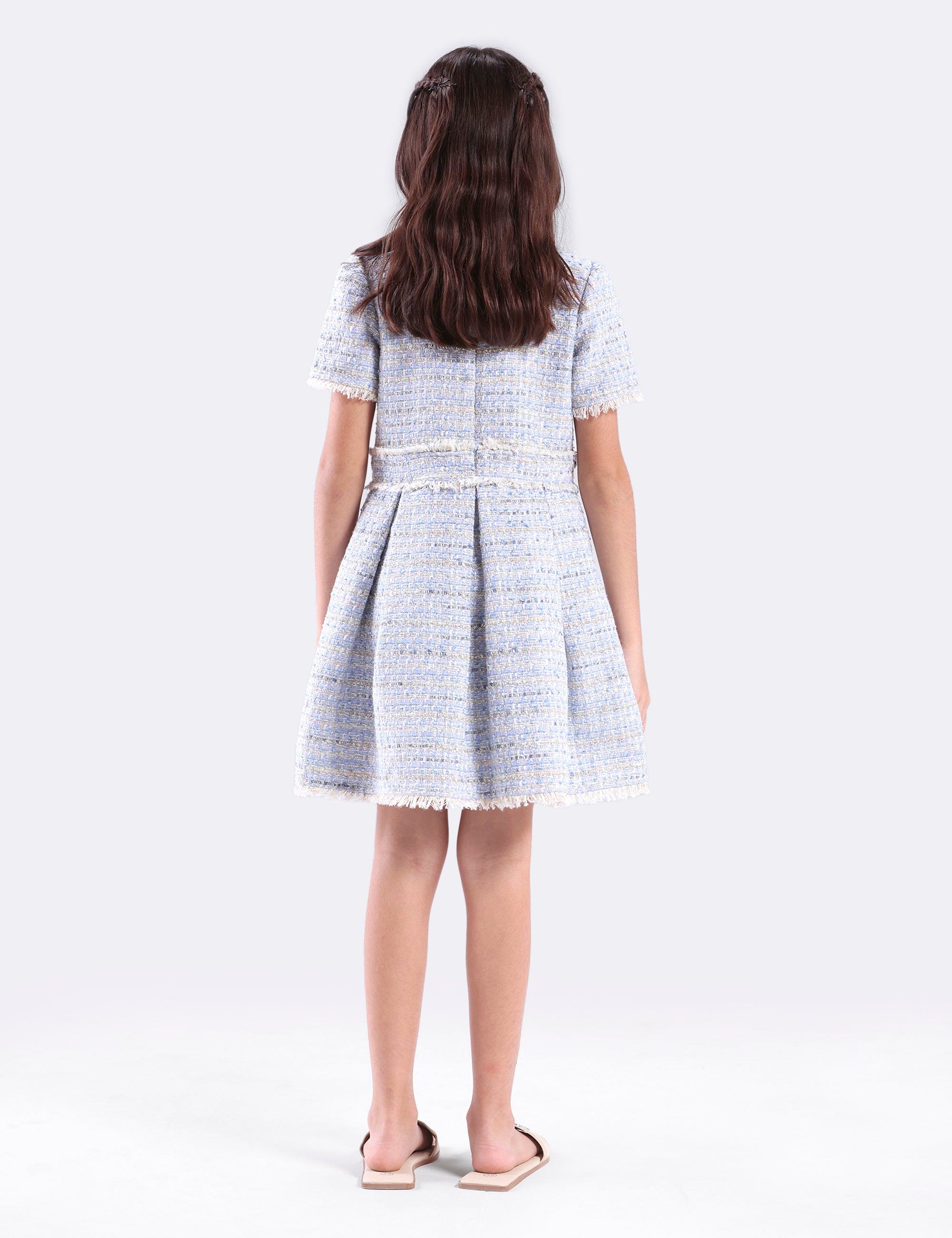 Girls Dress with fancy buttons