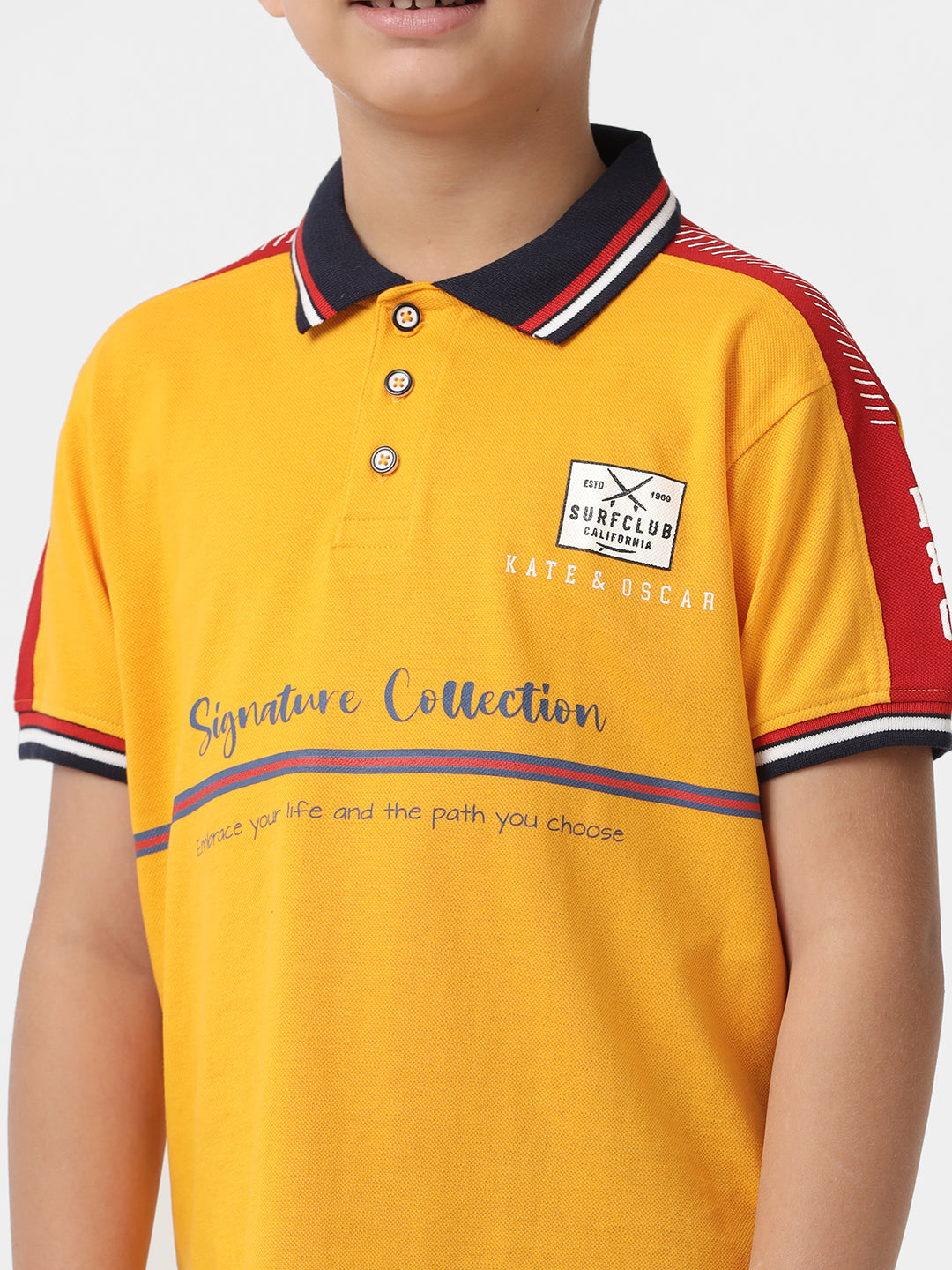 Boys Printed Polo T-shirt