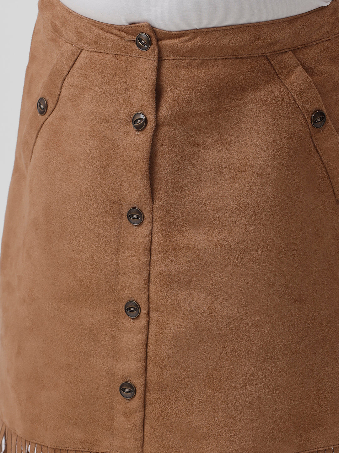 Girls seude look skirt
