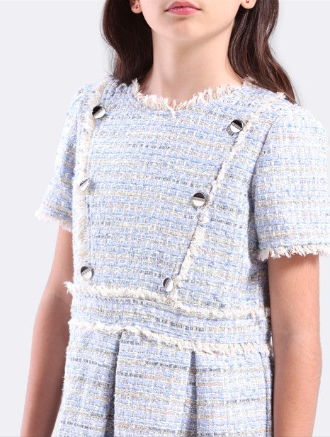 Girls Dress with fancy buttons