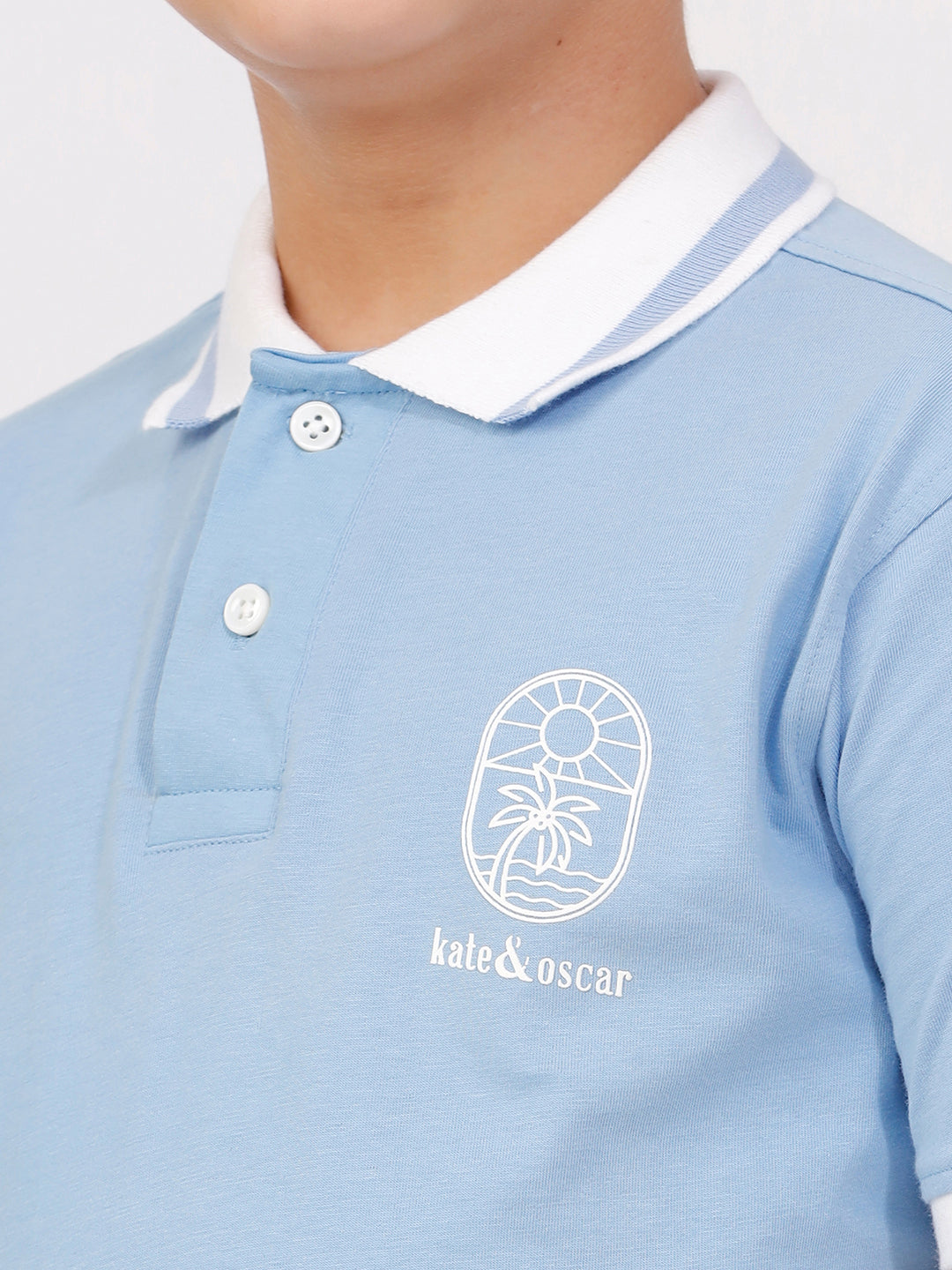 Boys Polo Tshirt with Tipping Collar