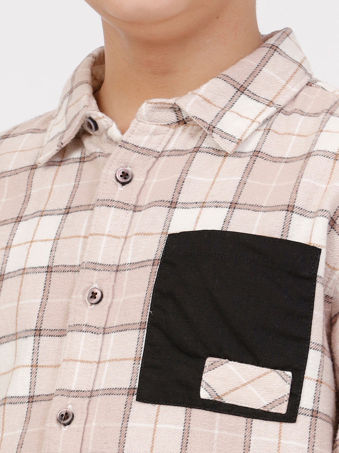 Boys Long Sleeve Check Shirt