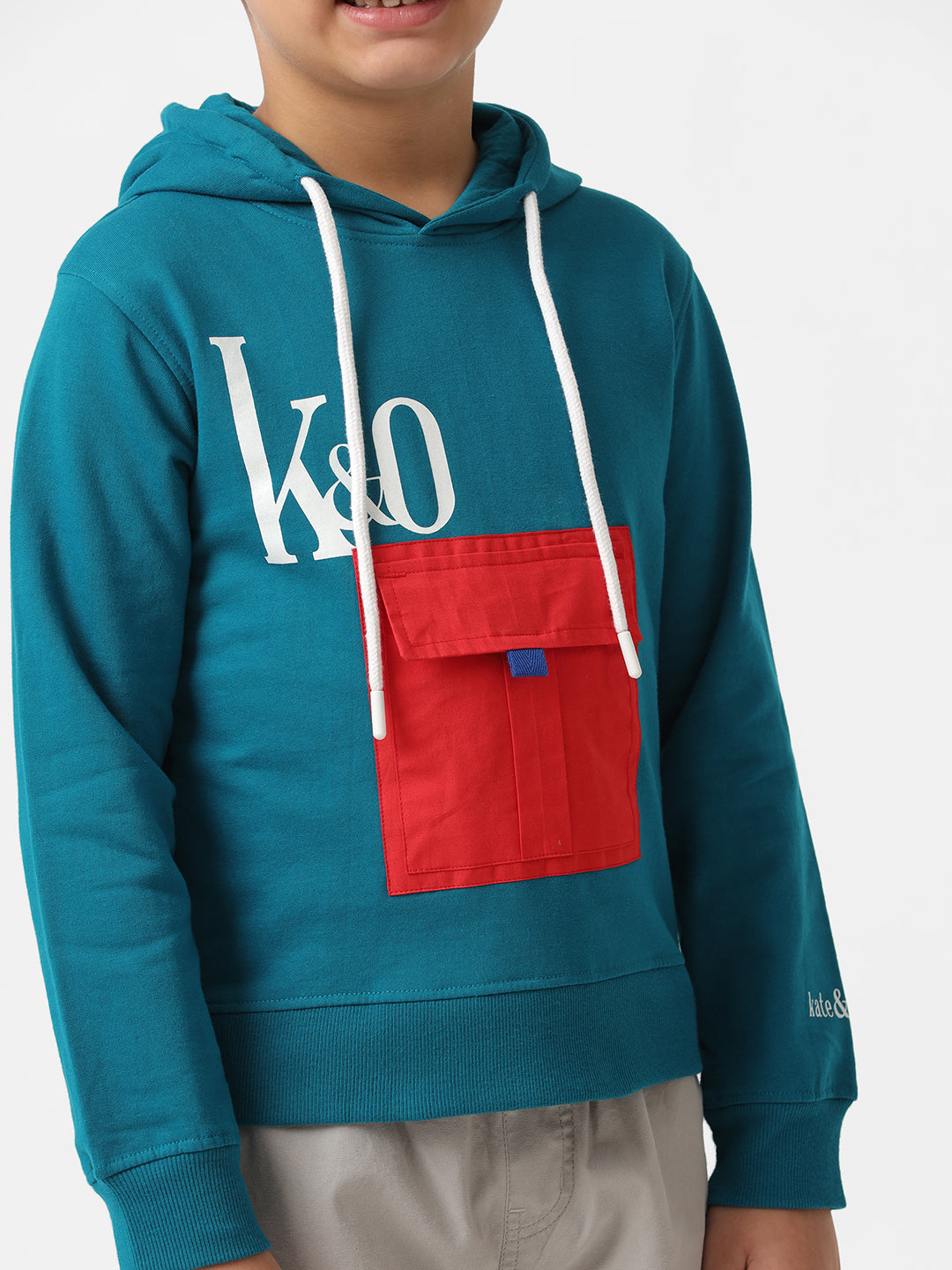 Unisex contrast pocket sweatshirt