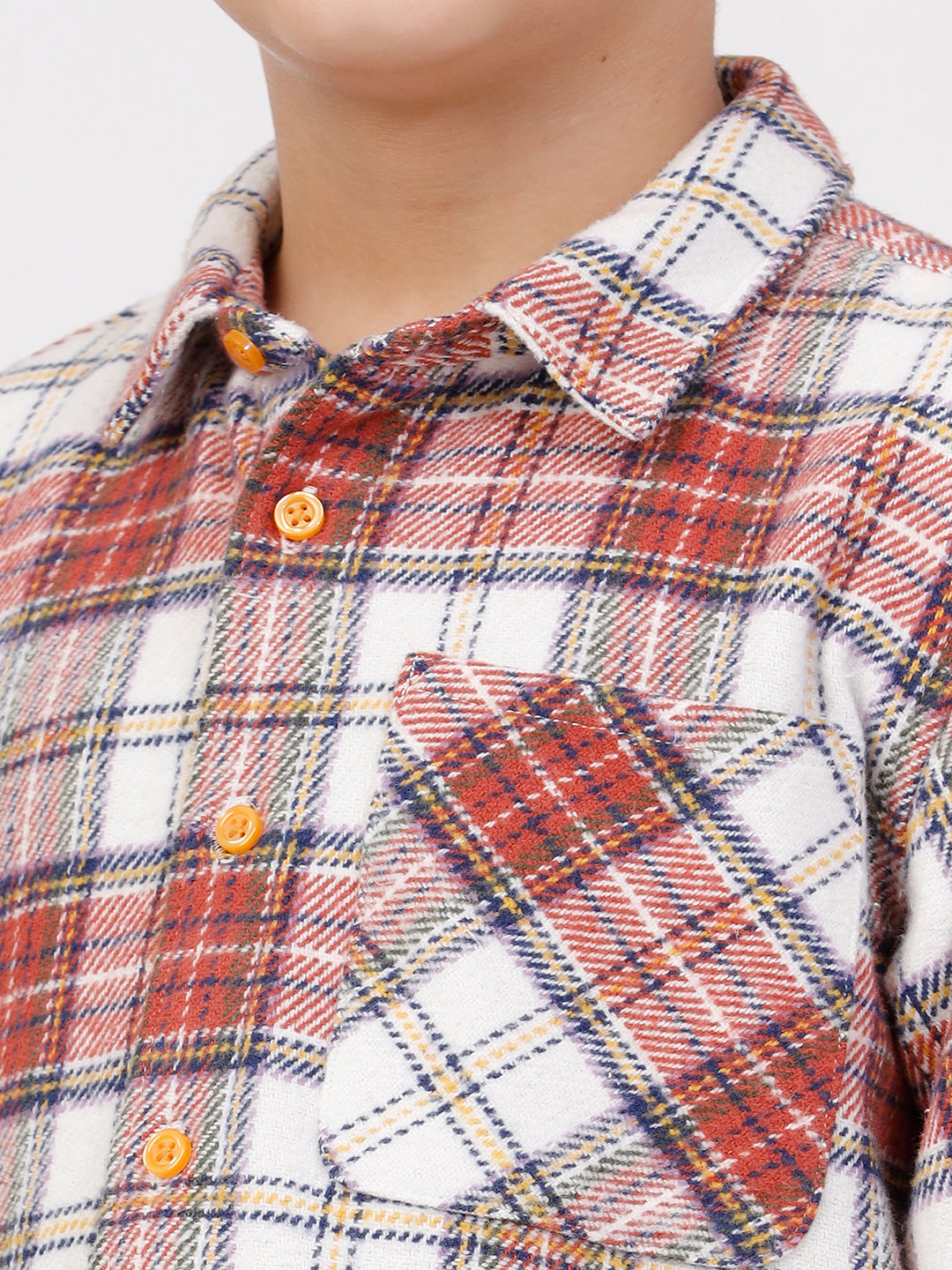Boys Long Sleeve Check Shirt