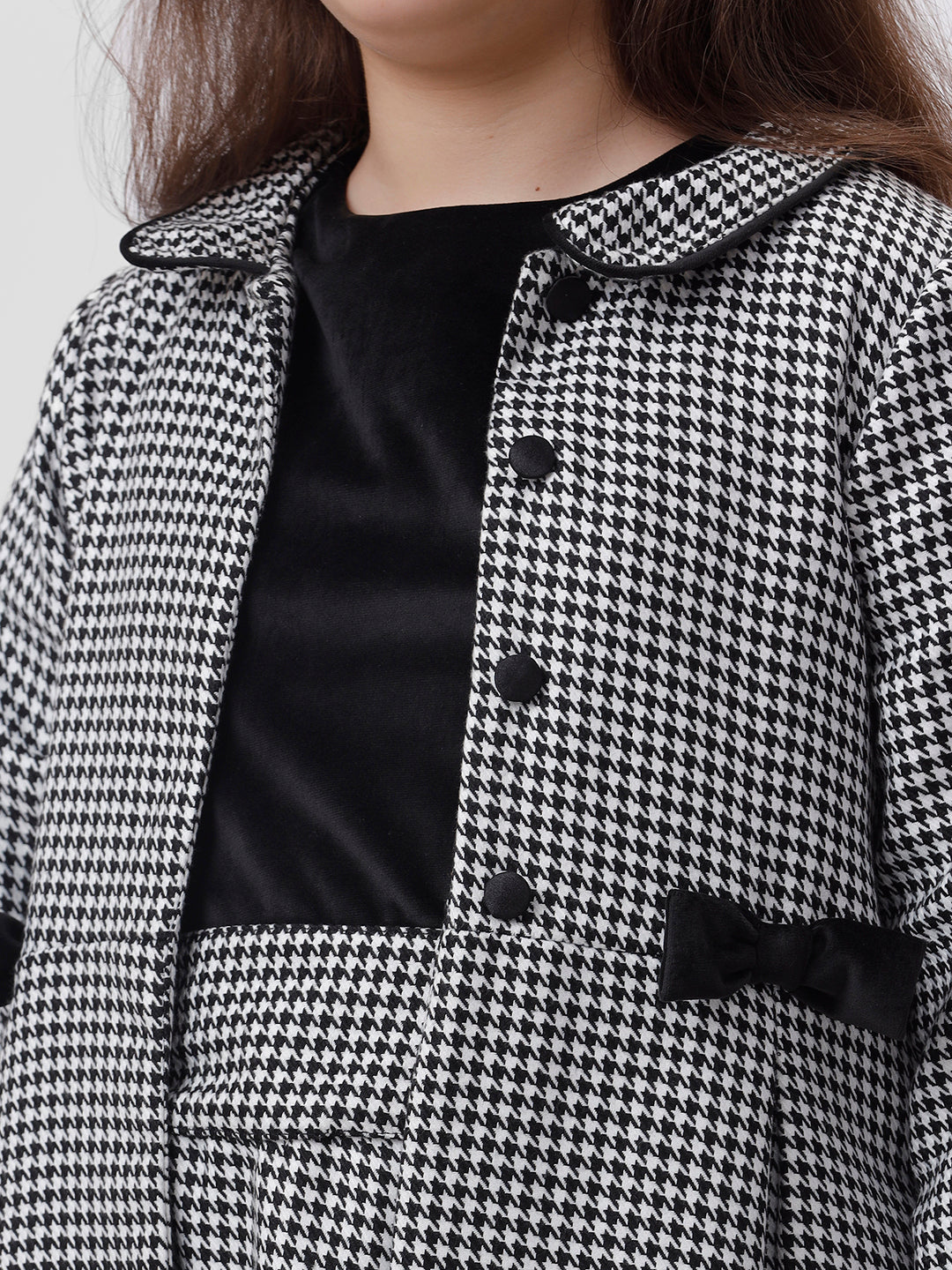Girls Houndstooth Dress and Jacket set