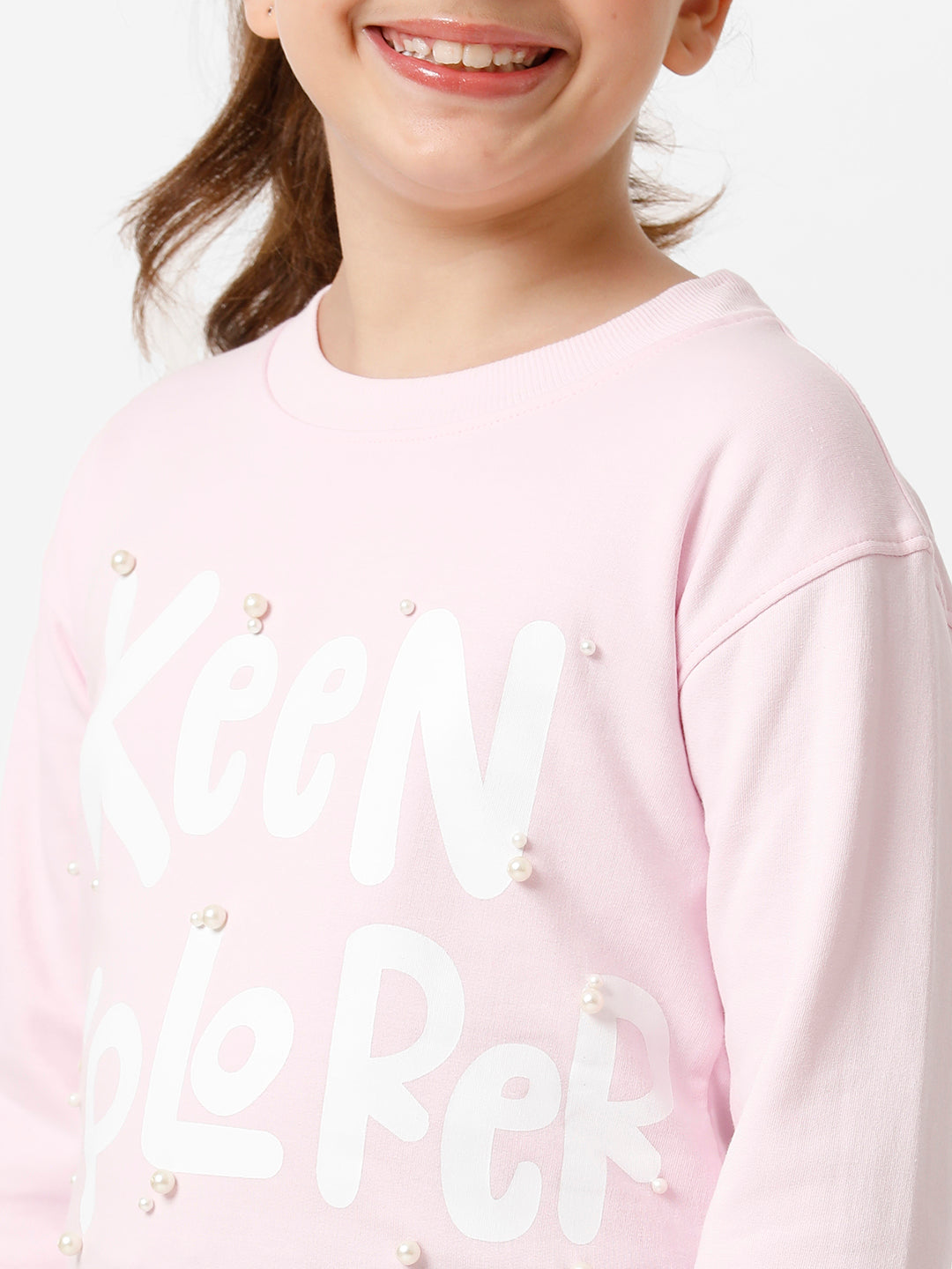 Girls Beaded Sweatshirt