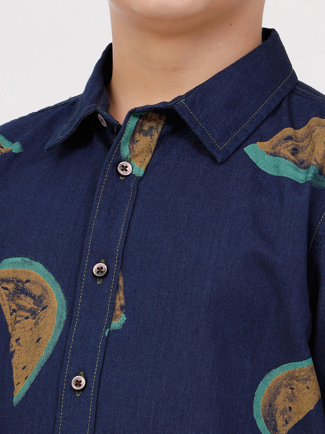 Boys Short Sleeve Printed Shirt