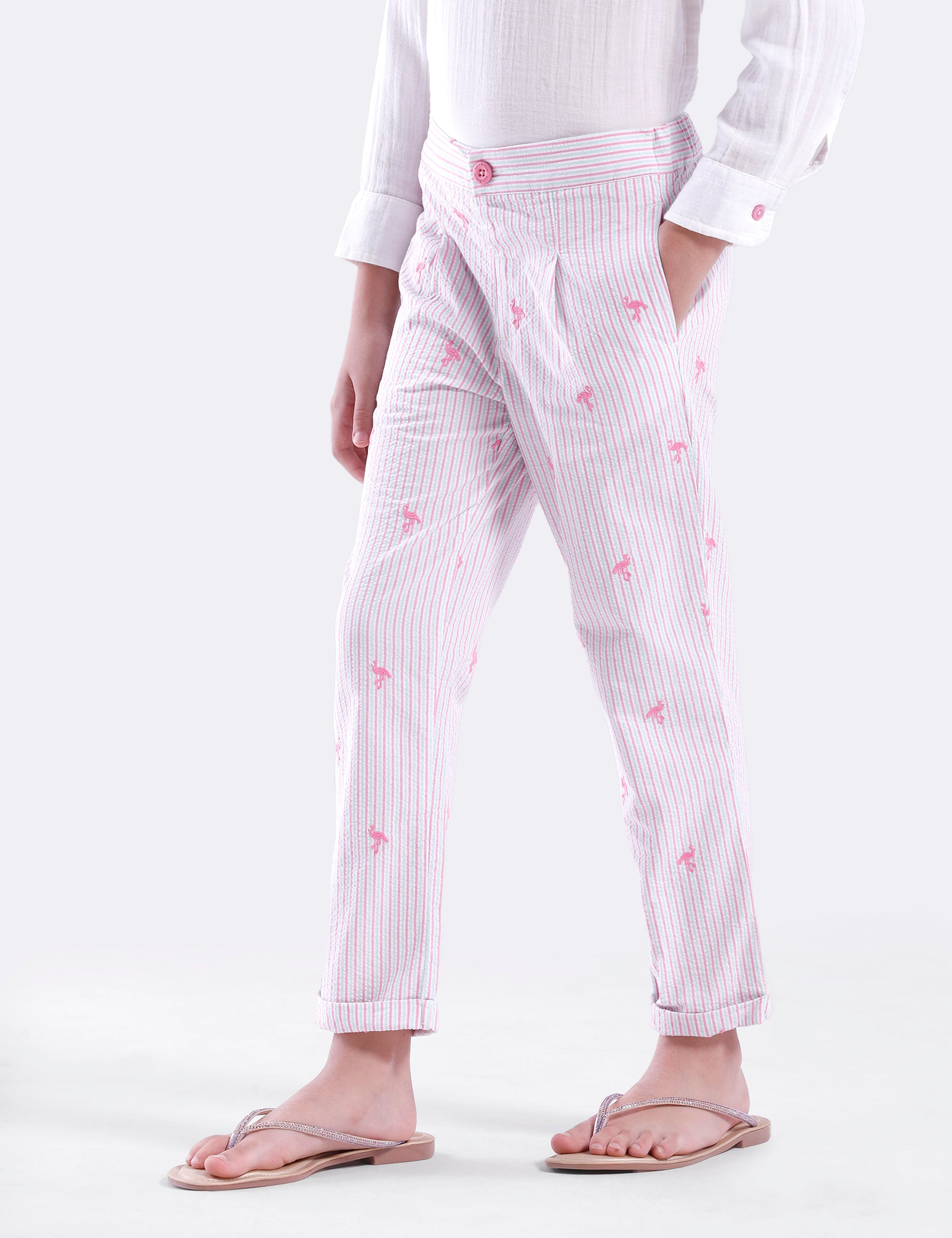 Unisex striped Trouser