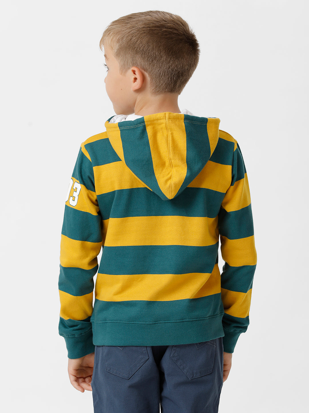 Boys Yarn dyed Hooded Sweatshirt