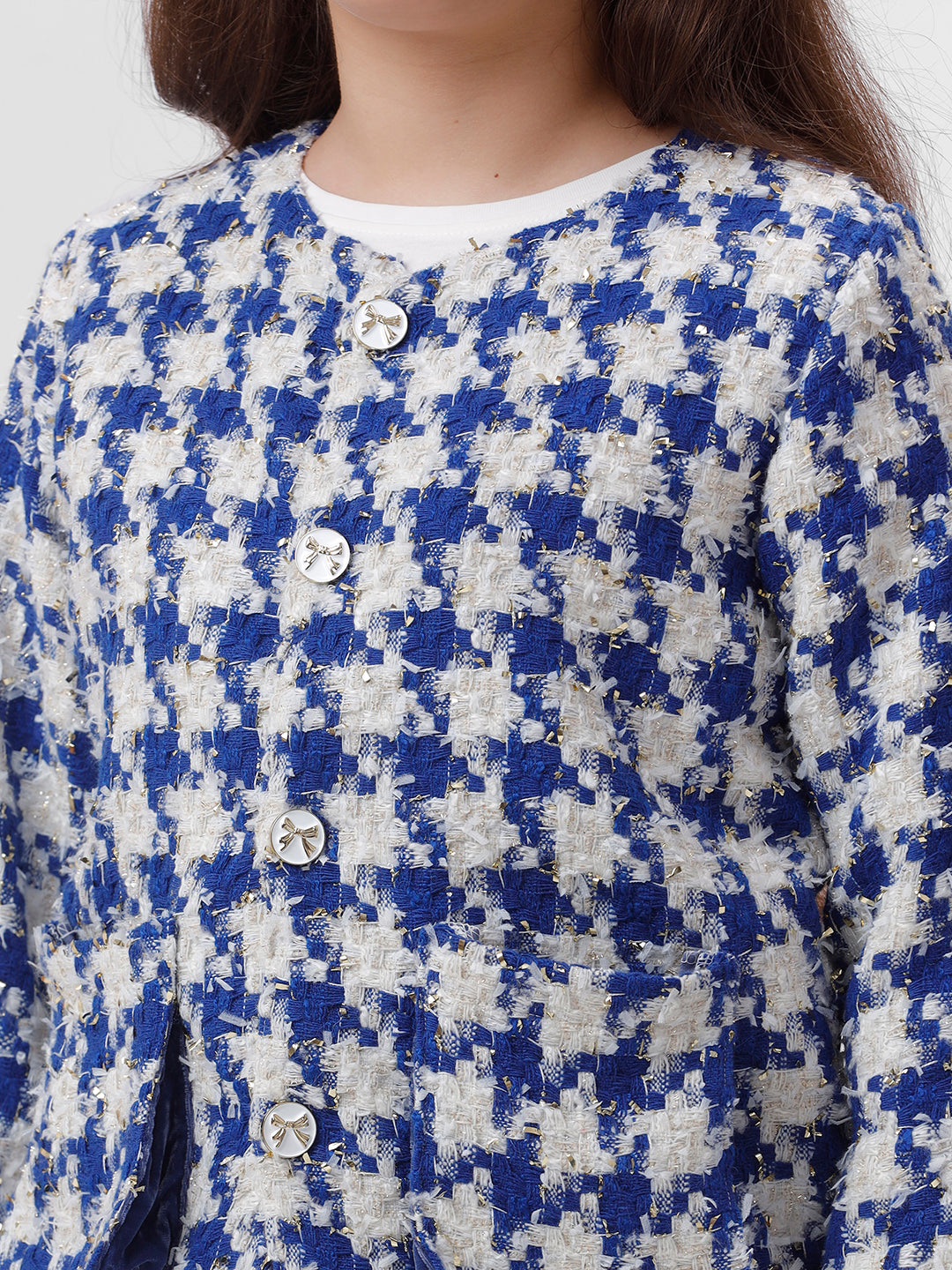 Girls Long sleeve Jacket with Bellow pockets