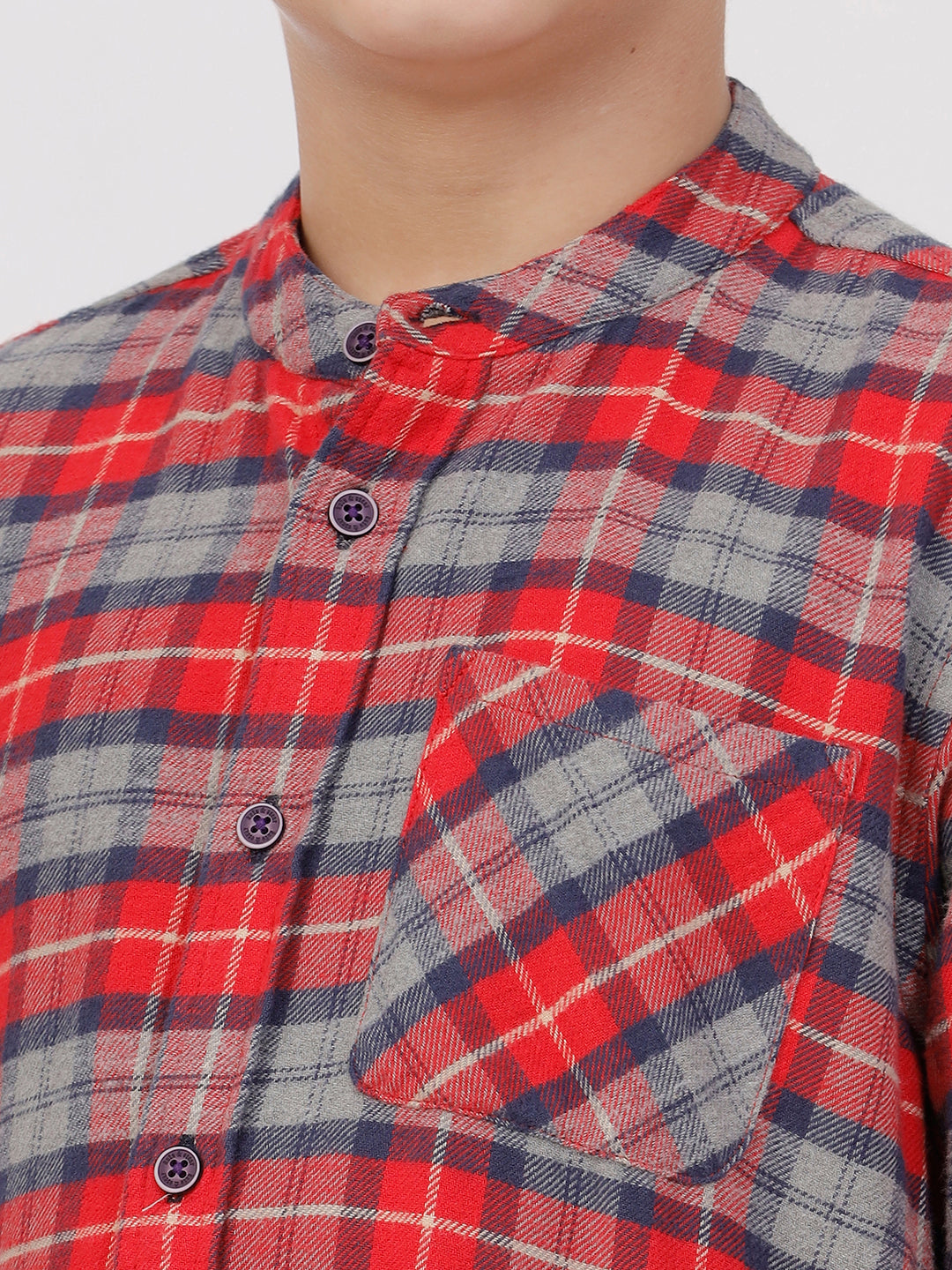 Boys Long Sleeve Check Shirt