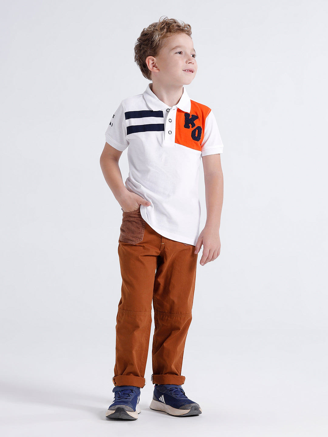 Boys Printed Polo Tshirt
