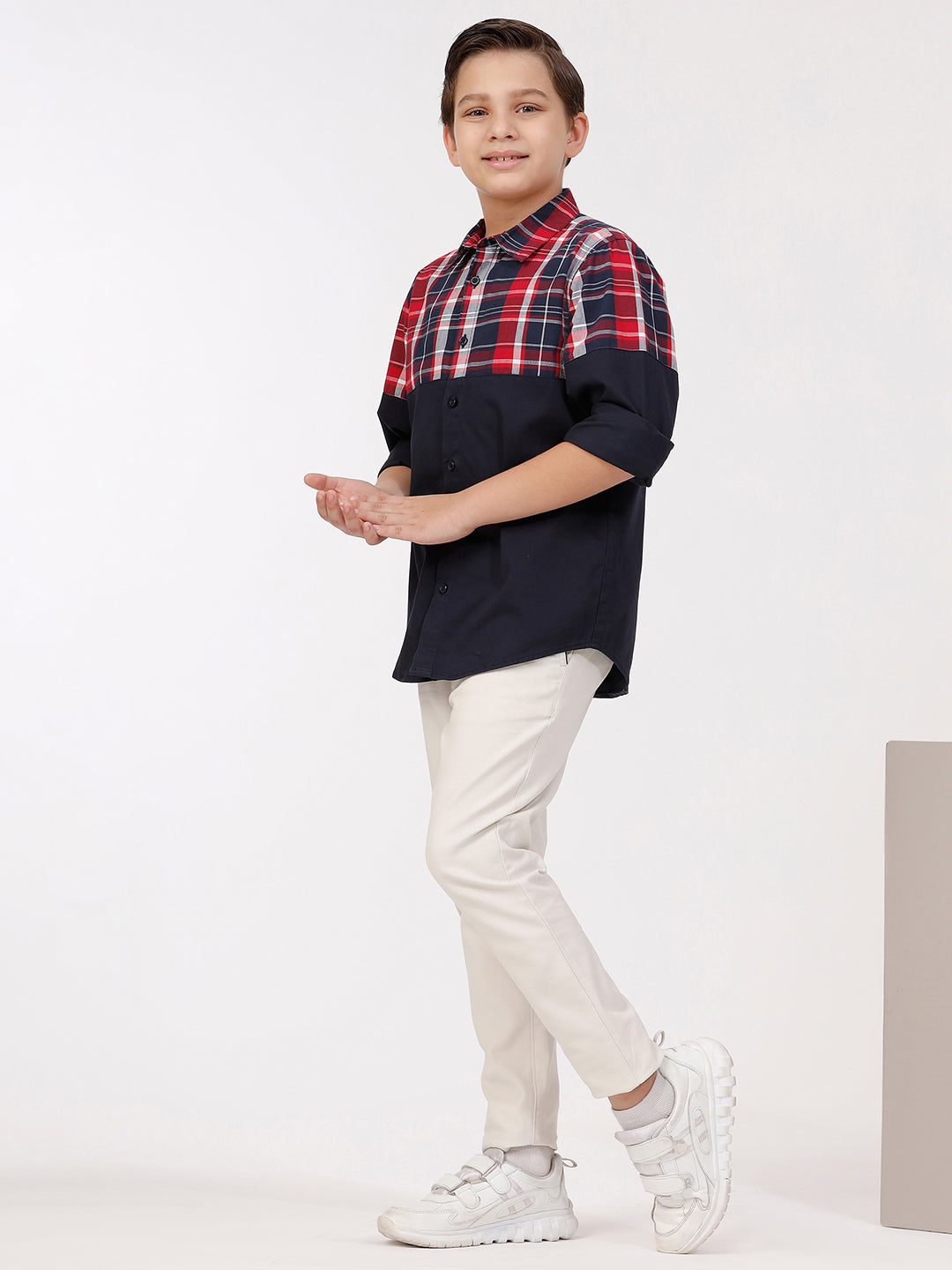 Boys Long Sleeve Cut & Sew Shirt