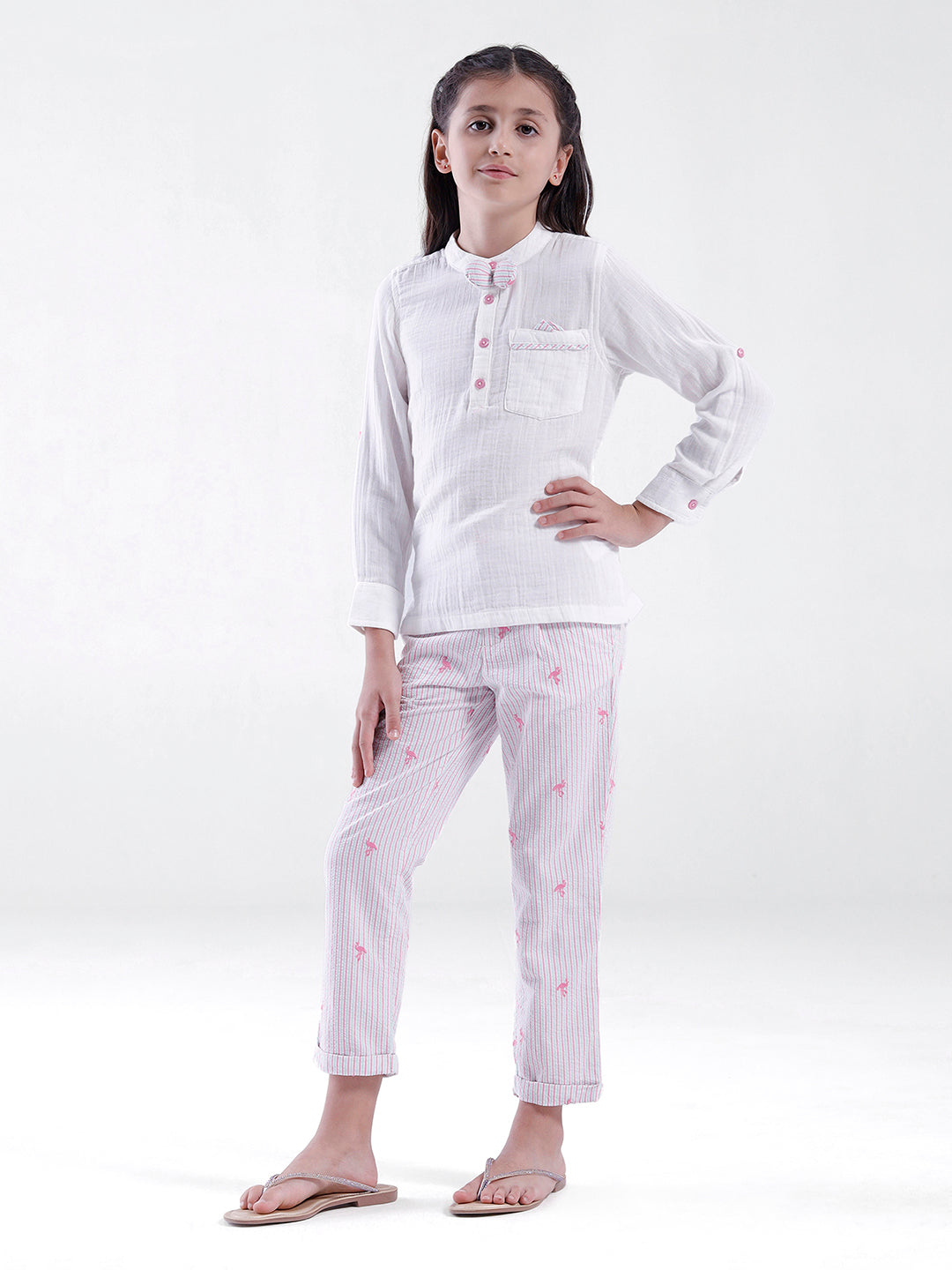 Unisex striped Trouser