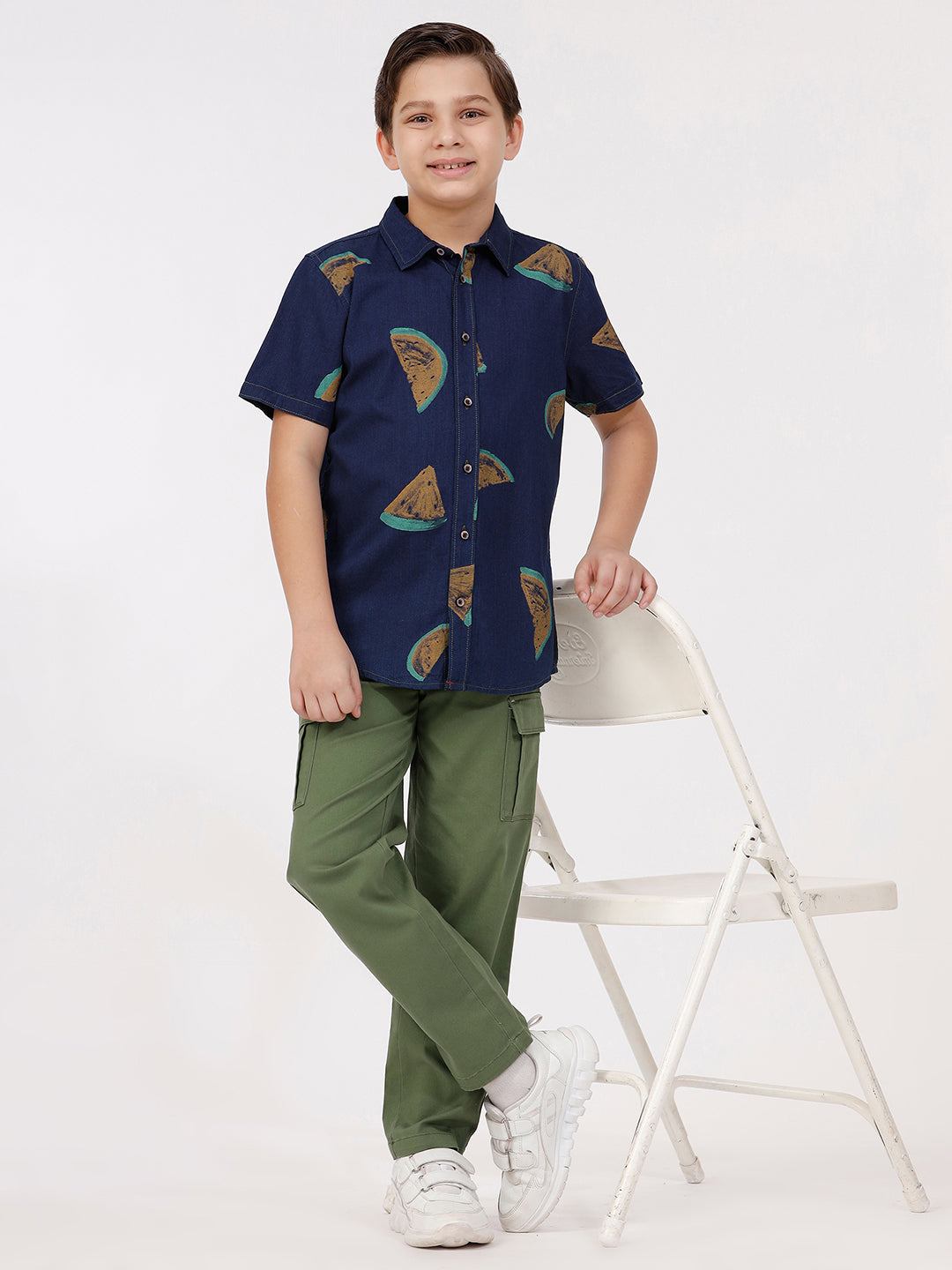 Boys Short Sleeve Printed Shirt