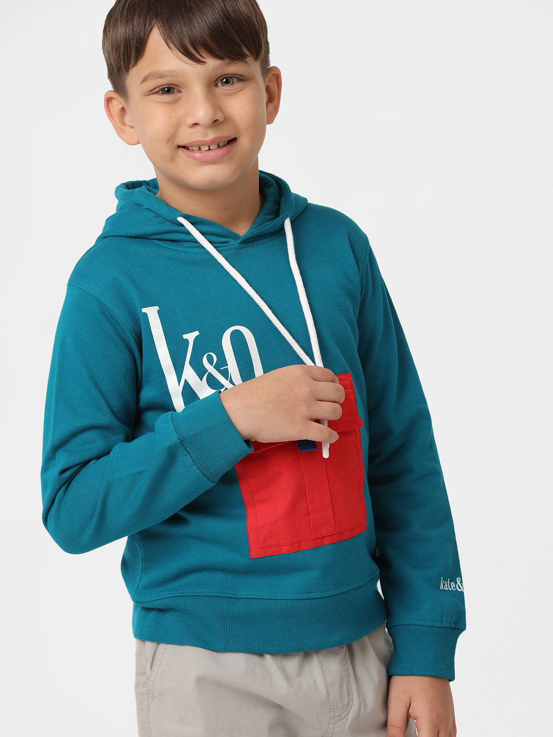Unisex contrast pocket sweatshirt