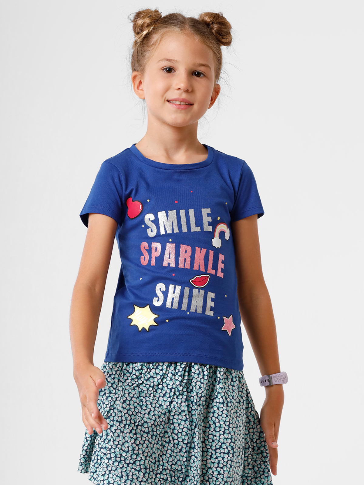 Navy Blue T-Shirt with Print