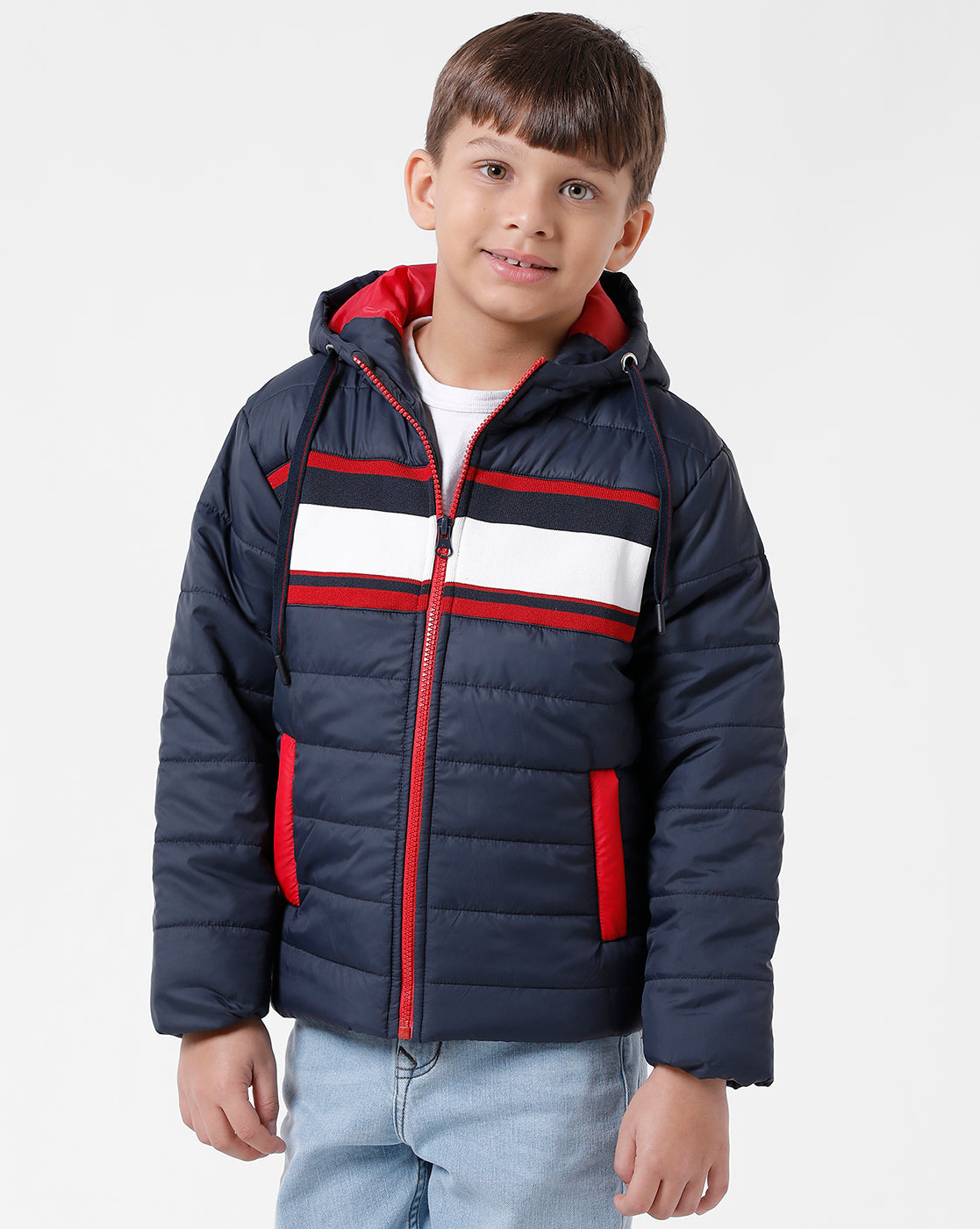 Navy Winter K&O Jacket