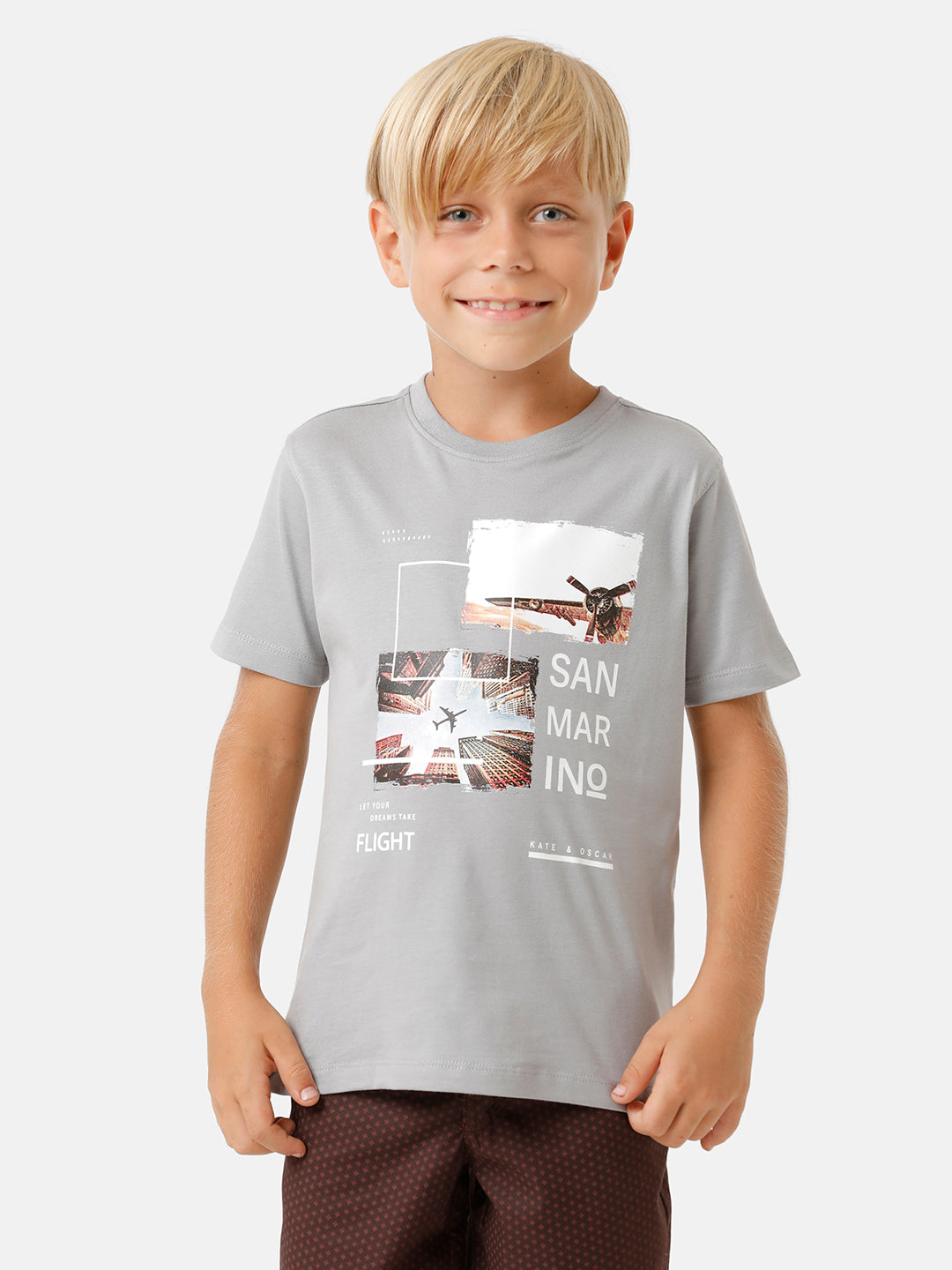 Boys Placement Printed T-shirt
