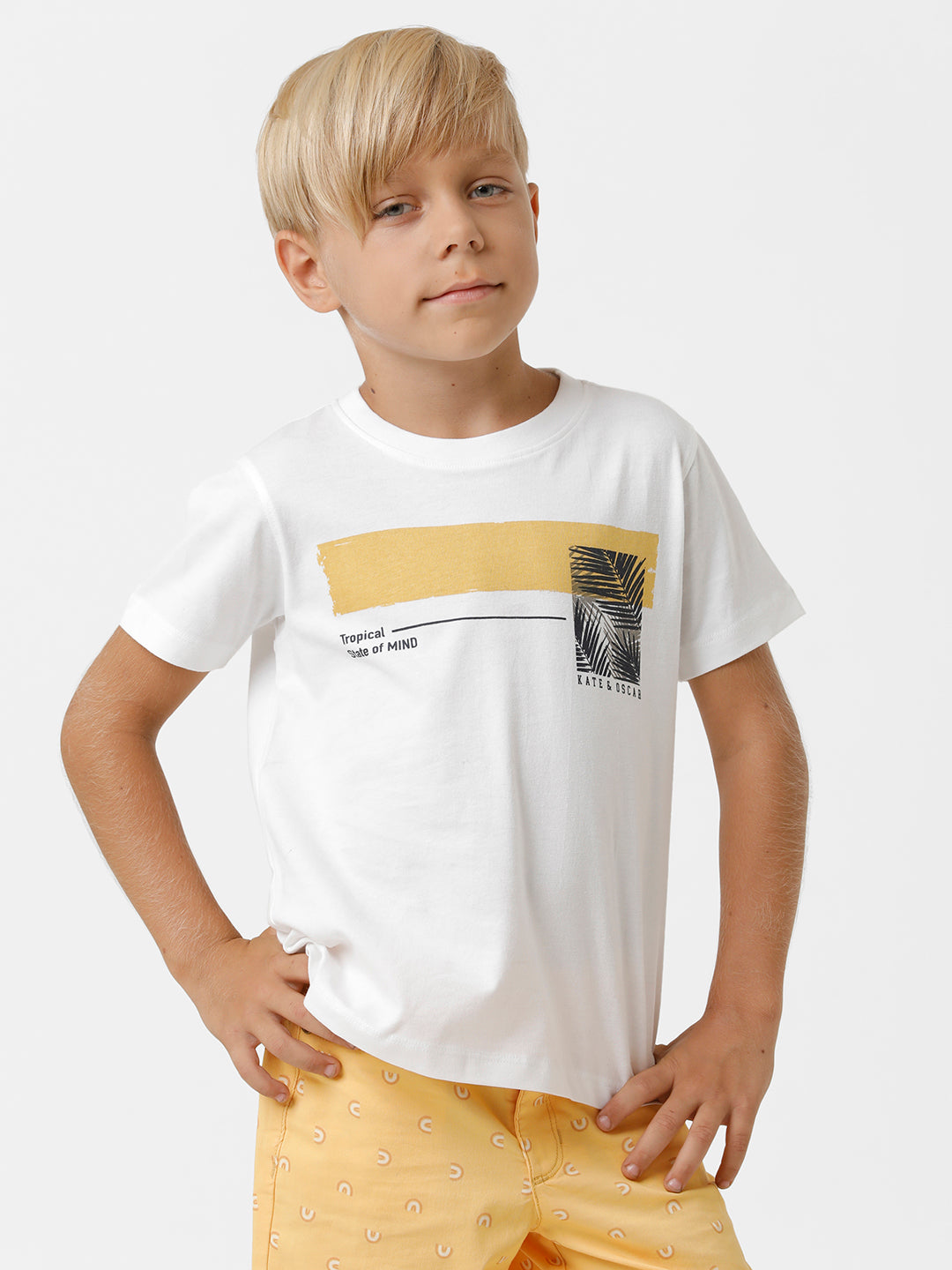 Boys Placement Printed T-shirt