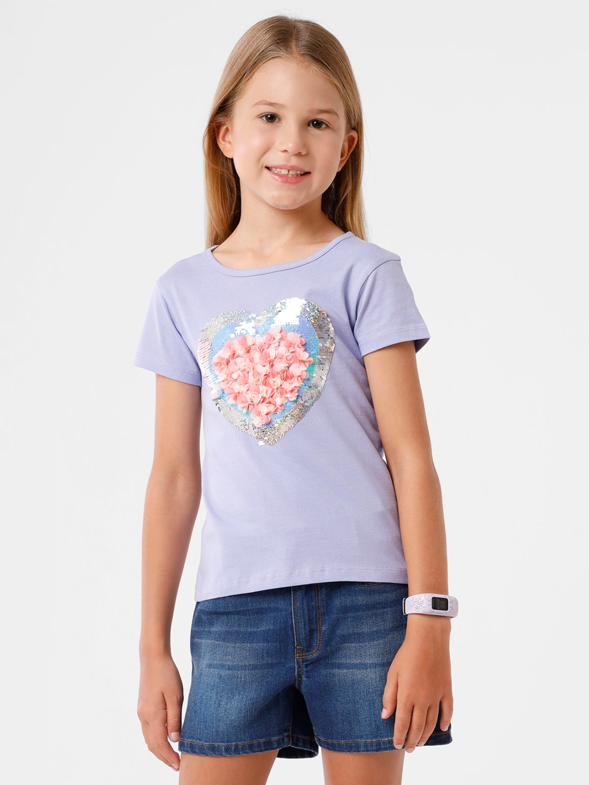 Lavender T-Shirt with Print